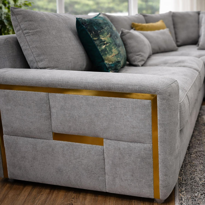 Juno Large Corner Sofa - Grey