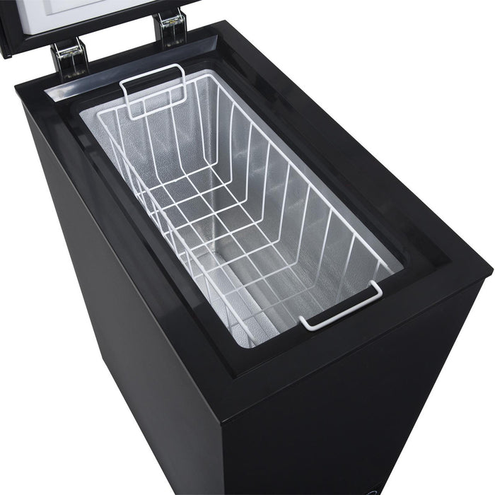 CHF60B - 36cm Freestanding Slimline Compact Chest Freezer - Black