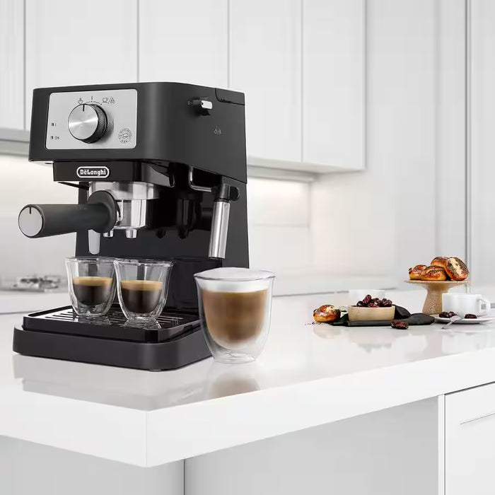 DL0260 - Stilosa Manual Coffee Machine - Black