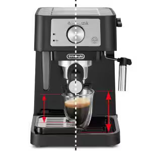 DL0260 - Stilosa Manual Coffee Machine - Black
