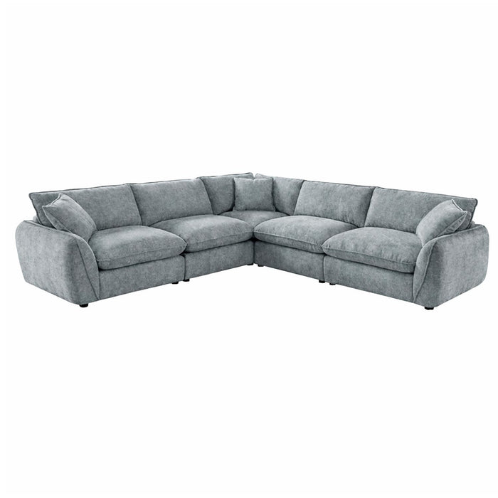 Berti Large Corner Sofa - Cadet Grey