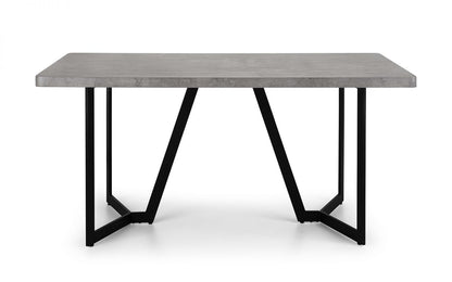 Miller Concrete Effect Dining Table & 6 Soho Chairs