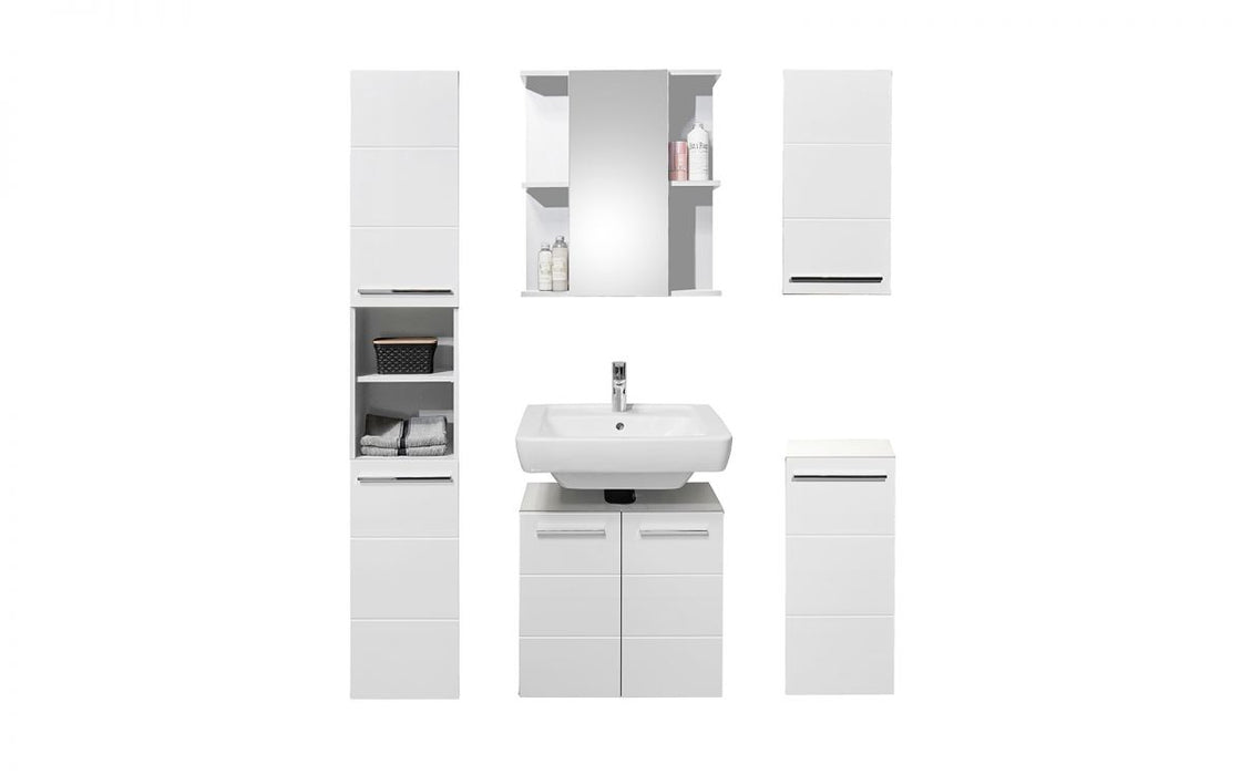 Mandy Tall Bathroom Cabinet - White