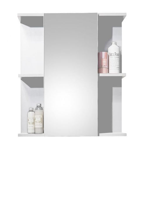 Mandy Mirrored 1 Door Bathroom Cabinet - White