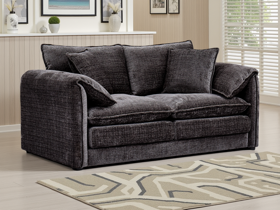 Soren 2 Seater Sofa - Black