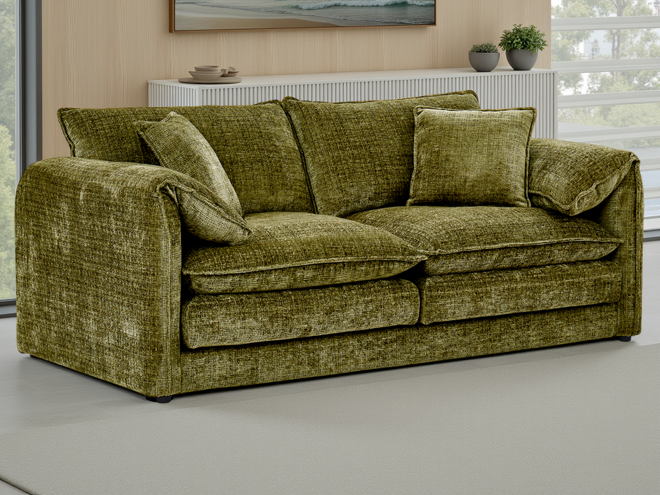 Soren 3 Seater Sofa - Green