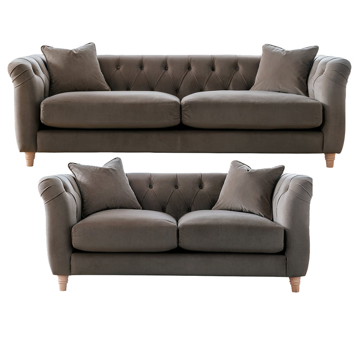 Elsie 3+2 Chesterfield Style Sofa Set