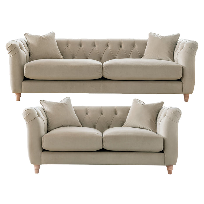 Elsie 3+2 Chesterfield Style Sofa Set