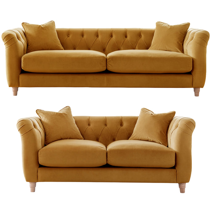 Elsie 3+2 Chesterfield Style Sofa Set