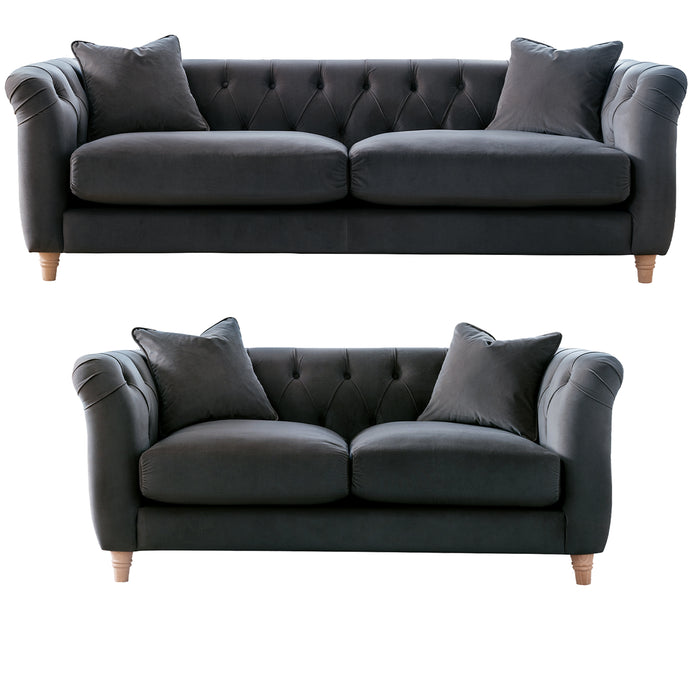 Elsie 3+2 Chesterfield Style Sofa Set