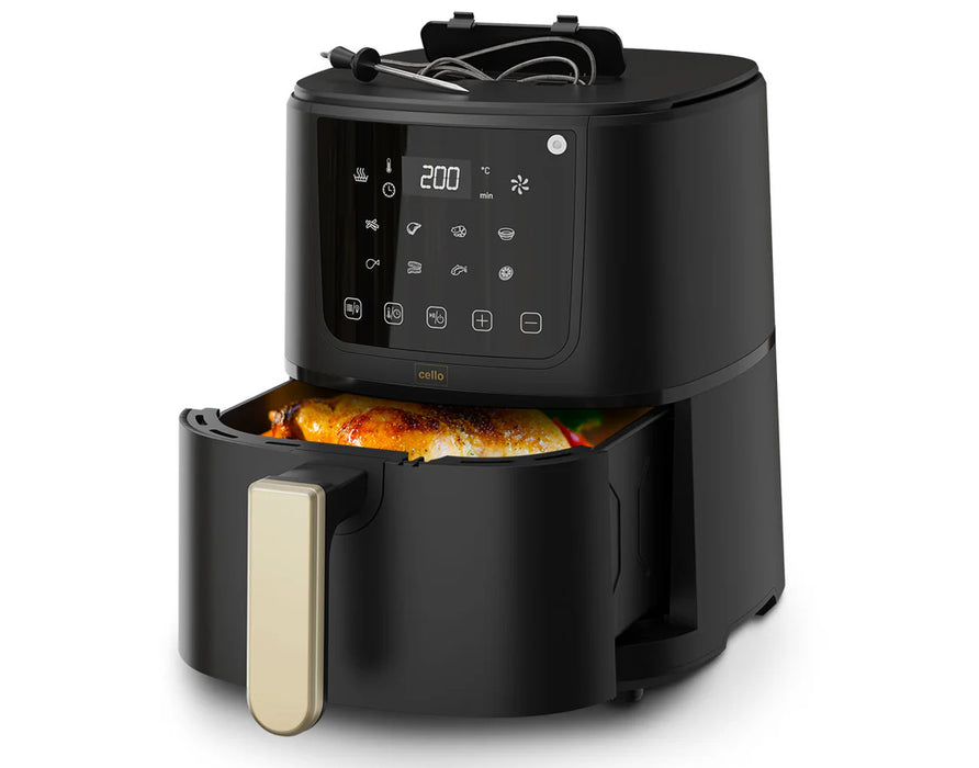 CS2599 Single Basket Air Fryer with Thermometer - Black