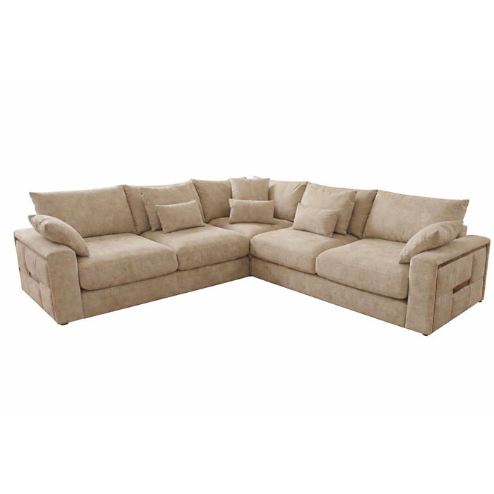 Juno Large Corner Sofa - Beige