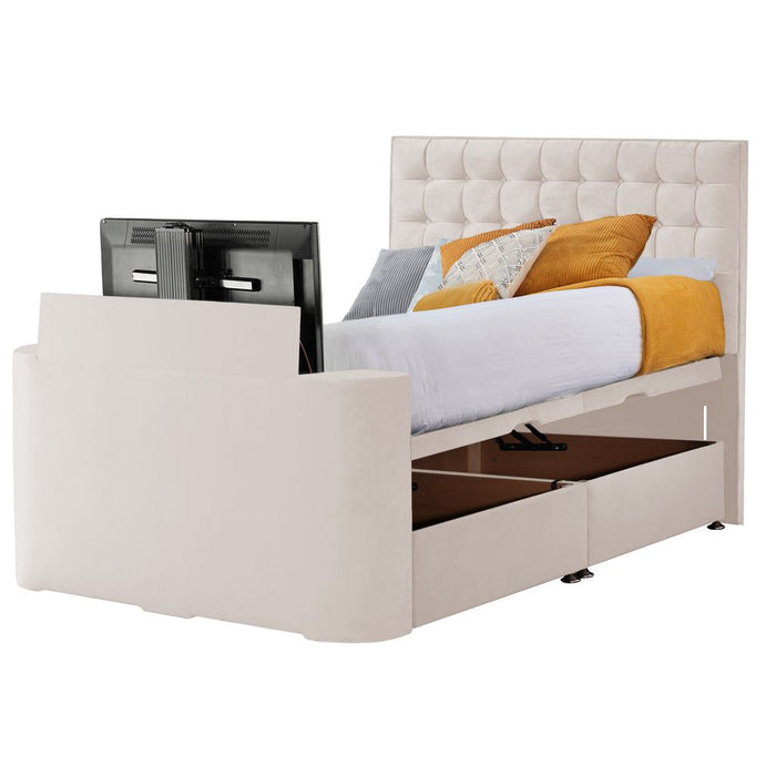 Classic TV Bed Frame with Astrid 1000 Sprung Mattress