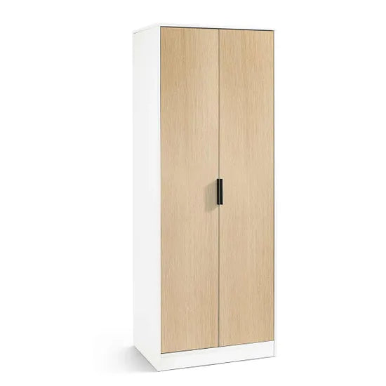 Alba 2 Door Wardrobe - White/Oak