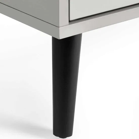 Alba 5 Drawer Narrow Chest - Silk Grey