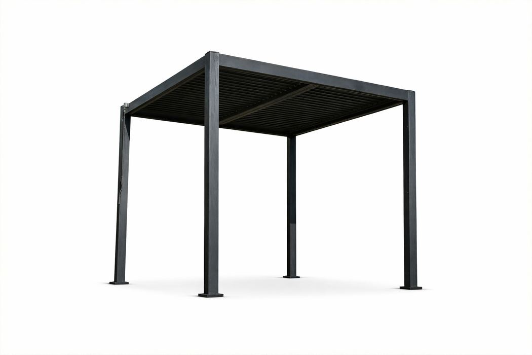 Aluminium Louvre Pergola with Manual Crank Roof