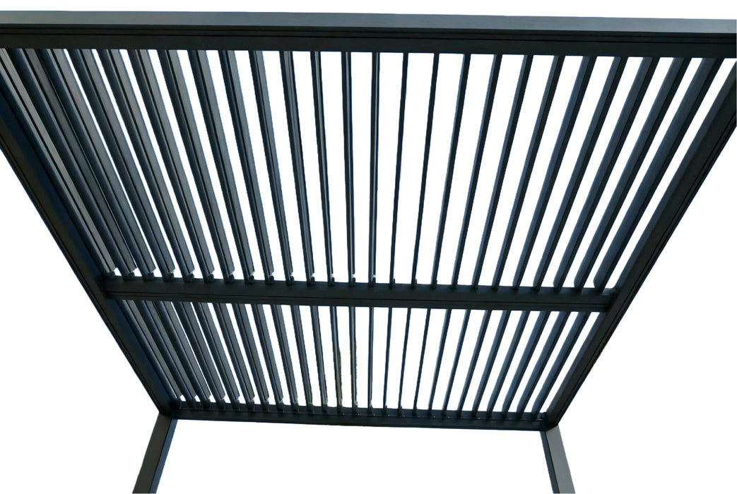Aluminium Louvre Pergola with Manual Crank Roof