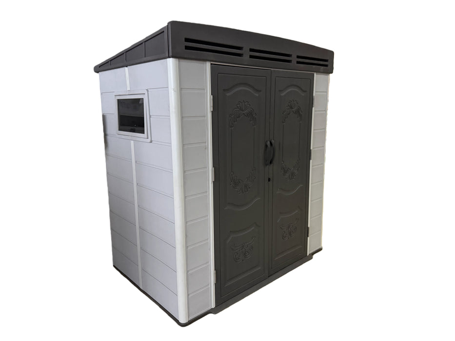 Plastic Storage Shed with Aluminum Frame and Window