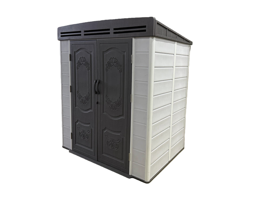 Plastic Storage Shed with Aluminum Frame and Window