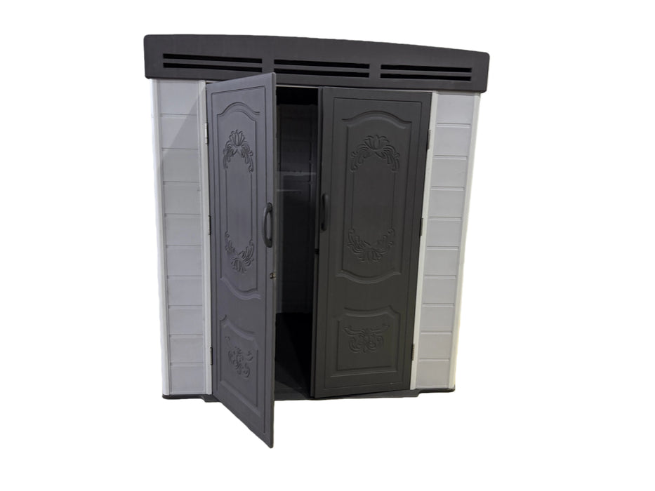 Plastic Storage Shed with Aluminum Frame and Window