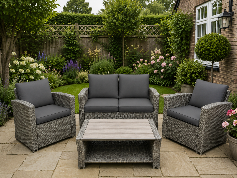 Fieldfare 4 Seat Rattan Sofa Lounge Set