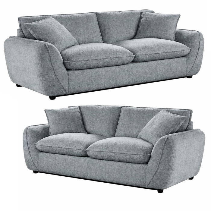 Berti 3+2 Sofa Set - Cadet Grey