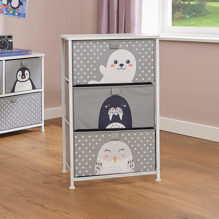 Arctic 3 Drawer Storage Chest