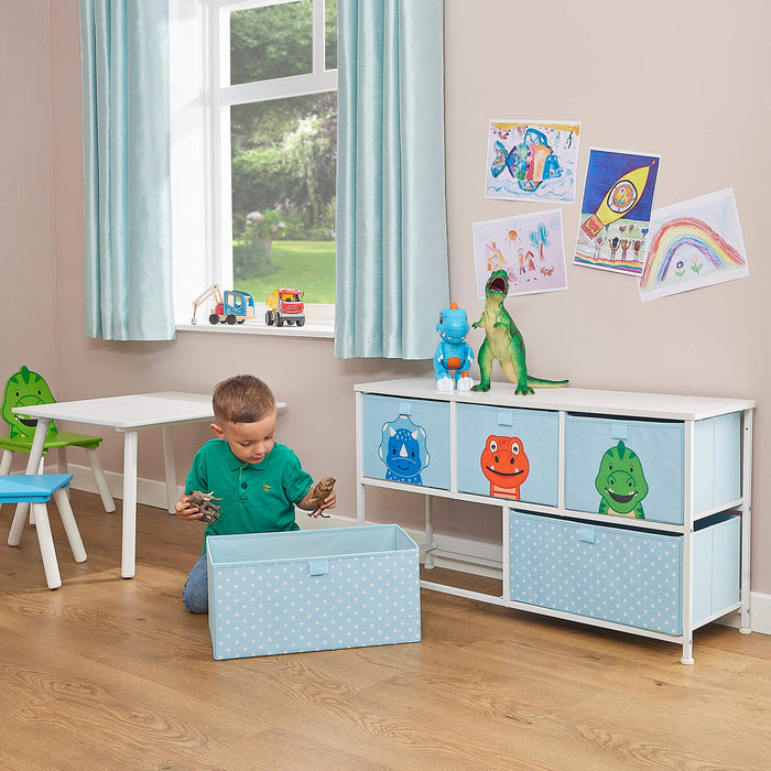 Kids Dinosaur 5 Drawer Storage Chest