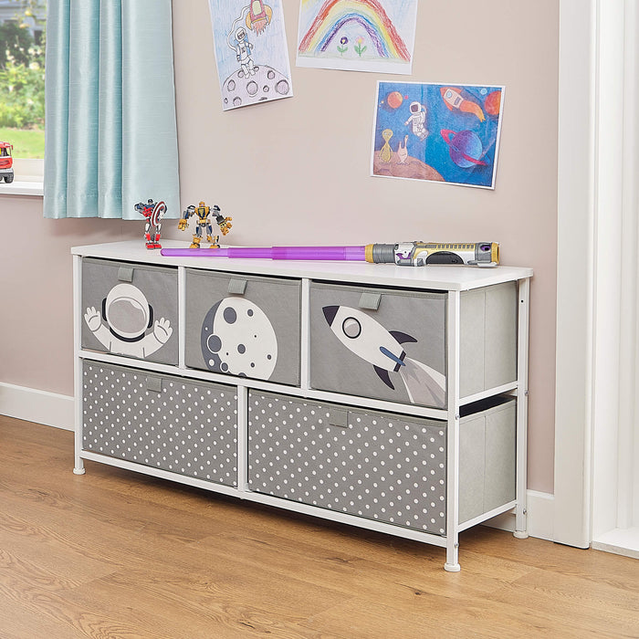 Space 5 Drawer Storage Chest