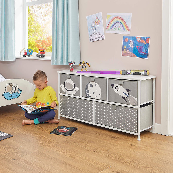 Space 5 Drawer Storage Chest