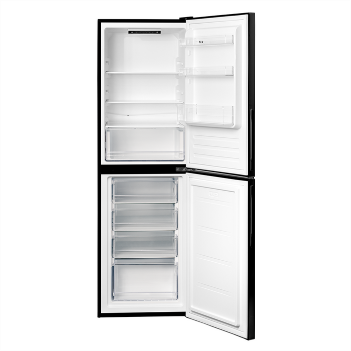 SFF17654BLEI - 50/50 Split 252L Freestanding Combi Fridge Freezer - Black