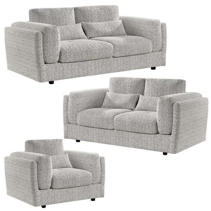 Bali 3+2+1 Sofa Set - Grey