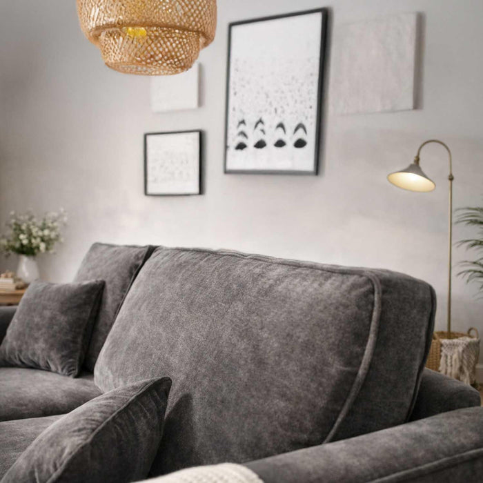 Ascot 3+2 Sofa Set - Charcoal
