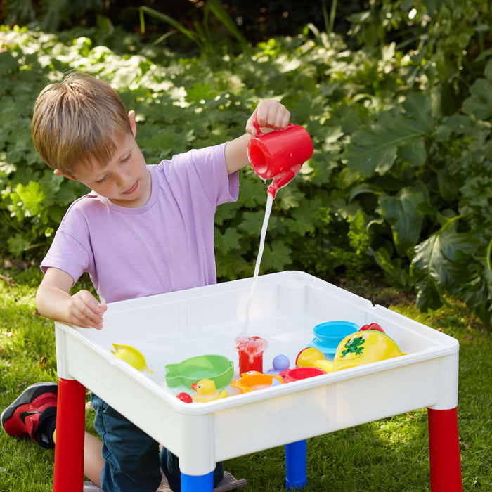 Kids 5-in-1 Activity Table and Two Chairs Set