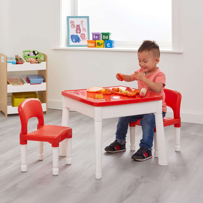 Multi-purpose 6-in-1 Kids’ Activity Table and Two Chairs Set