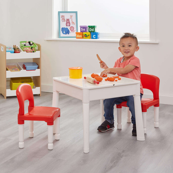 Multi-purpose 6-in-1 Kids’ Activity Table and Two Chairs Set
