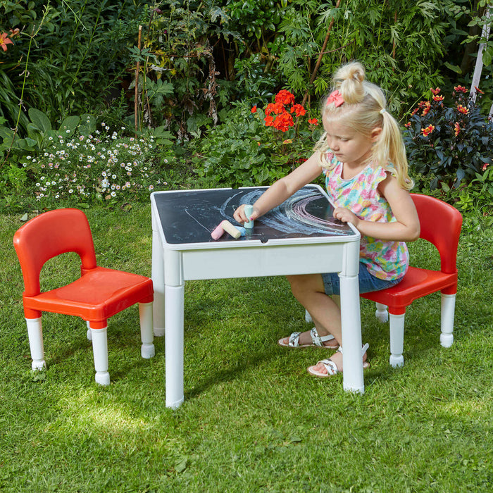 Multi-purpose 6-in-1 Kids’ Activity Table and Two Chairs Set