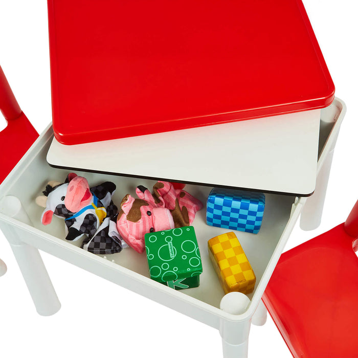 Multi-purpose 6-in-1 Kids’ Activity Table and Two Chairs Set