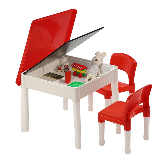 Multi-purpose 6-in-1 Kids’ Activity Table and Two Chairs Set
