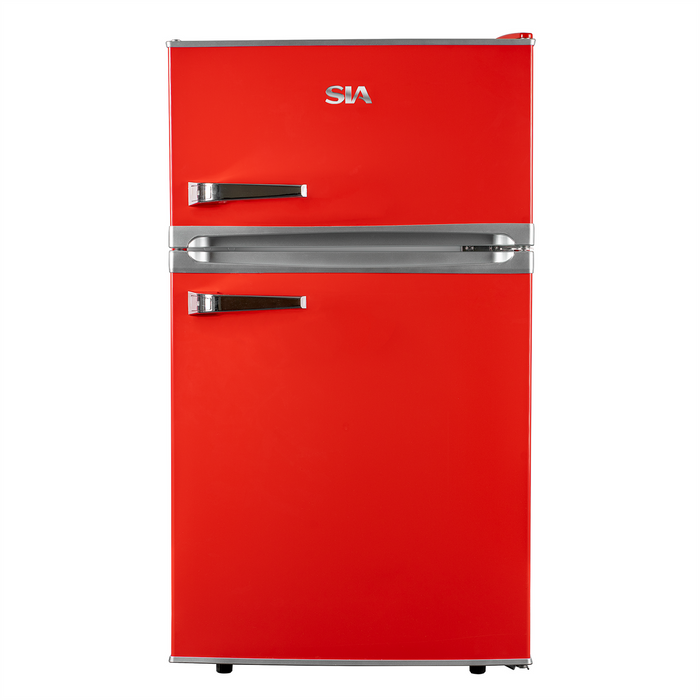 RFM88R - 88ltr Under Counter Fridge Freezer - Red