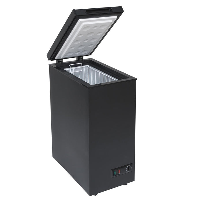 CHF60B - 36cm Freestanding Slimline Compact Chest Freezer - Black