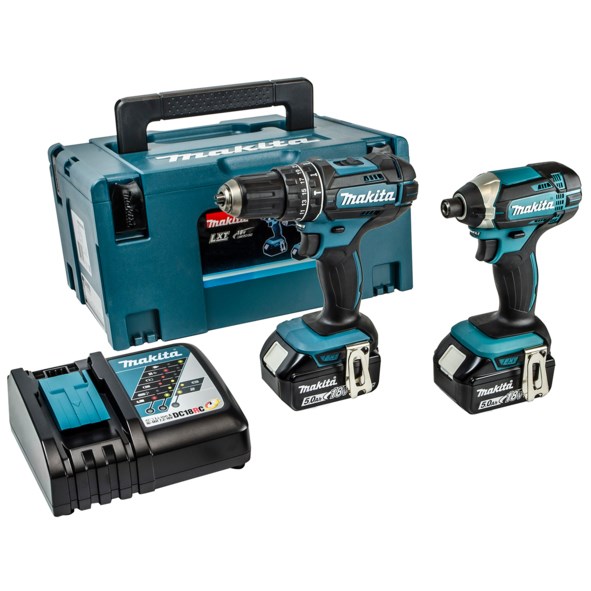 DLX2131TJ 18V LXT 2 X 5.0Ah Cordless Combi Drill & Impact Driver Twin Kit