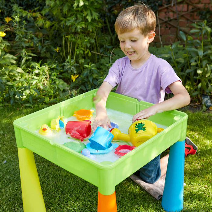 Kids 5-in-1 Activity Table and Two Chairs Set - Multicoloured