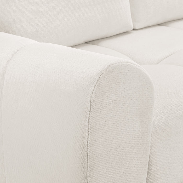 Zura U-Shape Sofa - Plush Velvet Cream