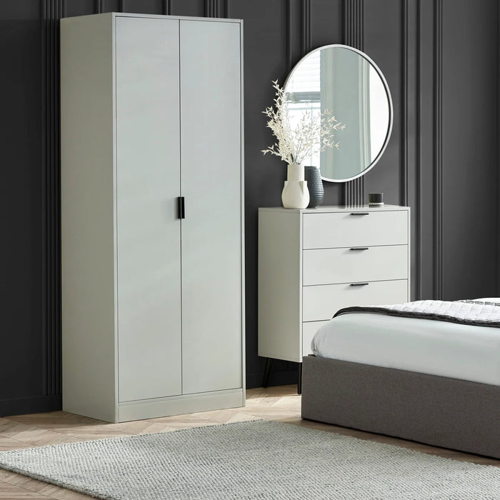 Alba 2 Door Wardrobe - Silk Grey