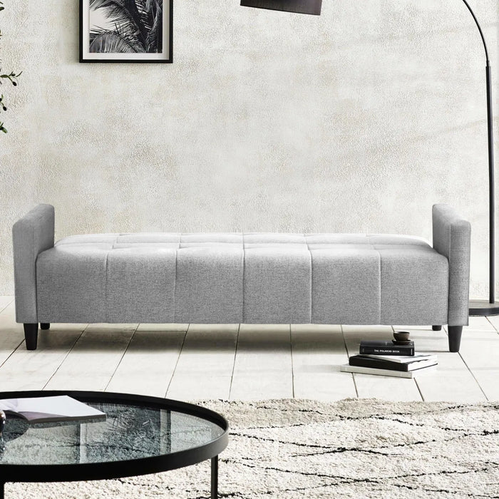 Alfie 3 Seater Grey Linen Storage Sofabed