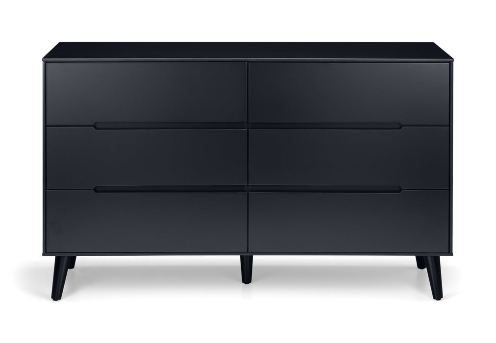 Alicia 6 Drawer Wide Chest - Anthracite