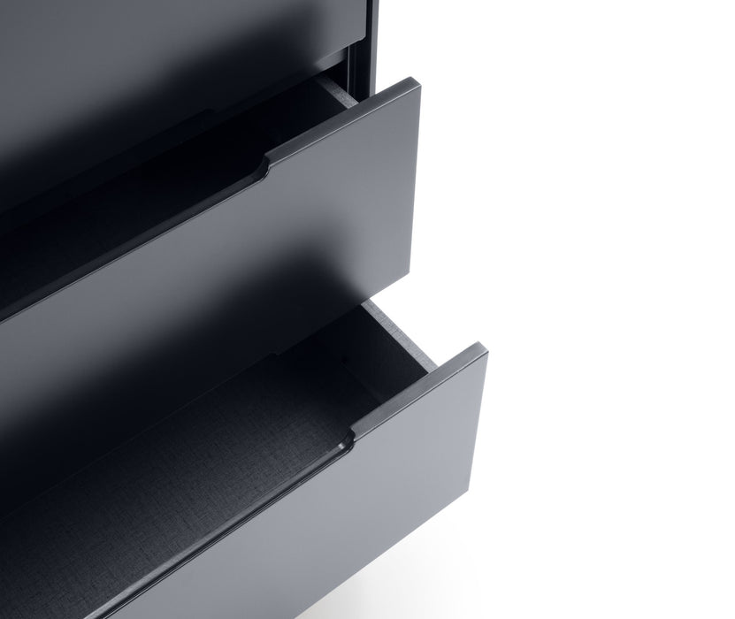 Alicia 6 Drawer Wide Chest - Anthracite
