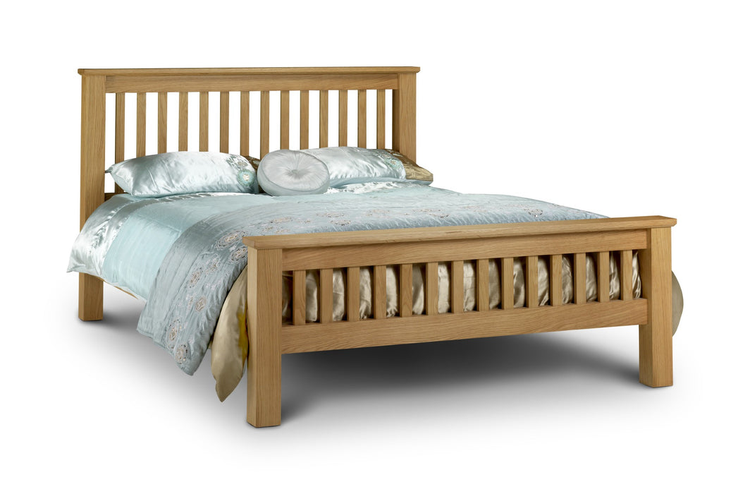 Amsterdam Oak High Footend 180cm Superking Bed