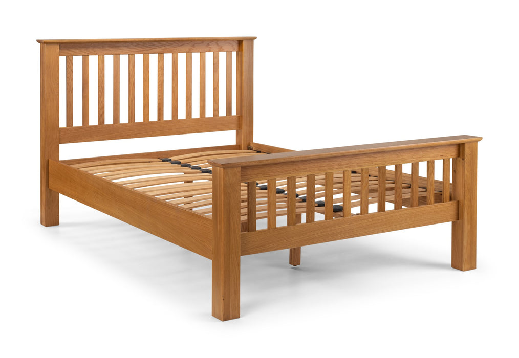 Amsterdam Oak High Footend 180cm Superking Bed
